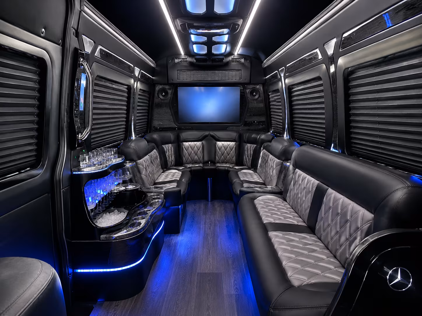 bridal party sprinter vans and party buses for the big day